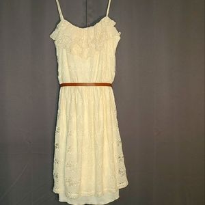 Maurice's Lace Off-White Dress Small Vintage Lined Excellent Condition.